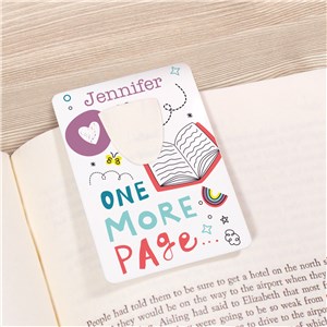 Personalized One More Page Bookmark U198055