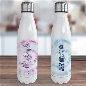 Personalized Tie Dye Kids' Insulated Water Bottle