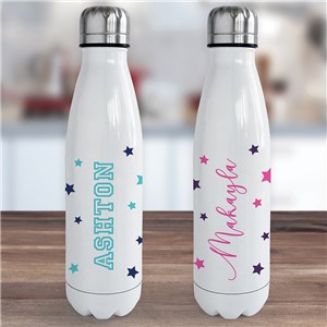 Personalized Stars and Name Insulated Cola Bottle U19807126