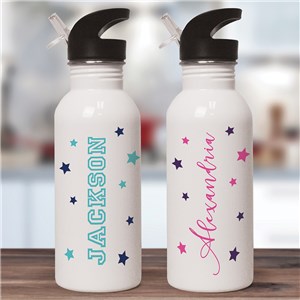 Personalized Stars and Name Water Bottle U1980720