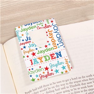 Personalized Kids' Bookmark with Name in Word Art