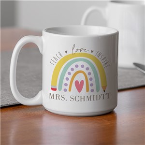 Personalized Teach Love Inspire 20 Oz. Coffee Mug