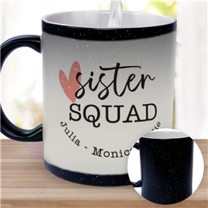 Personalized Sister Squad Color Changing Mug U19925172