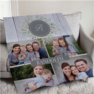 Personalized Family Photo Collage Sweatshirt Blanket  U19929160