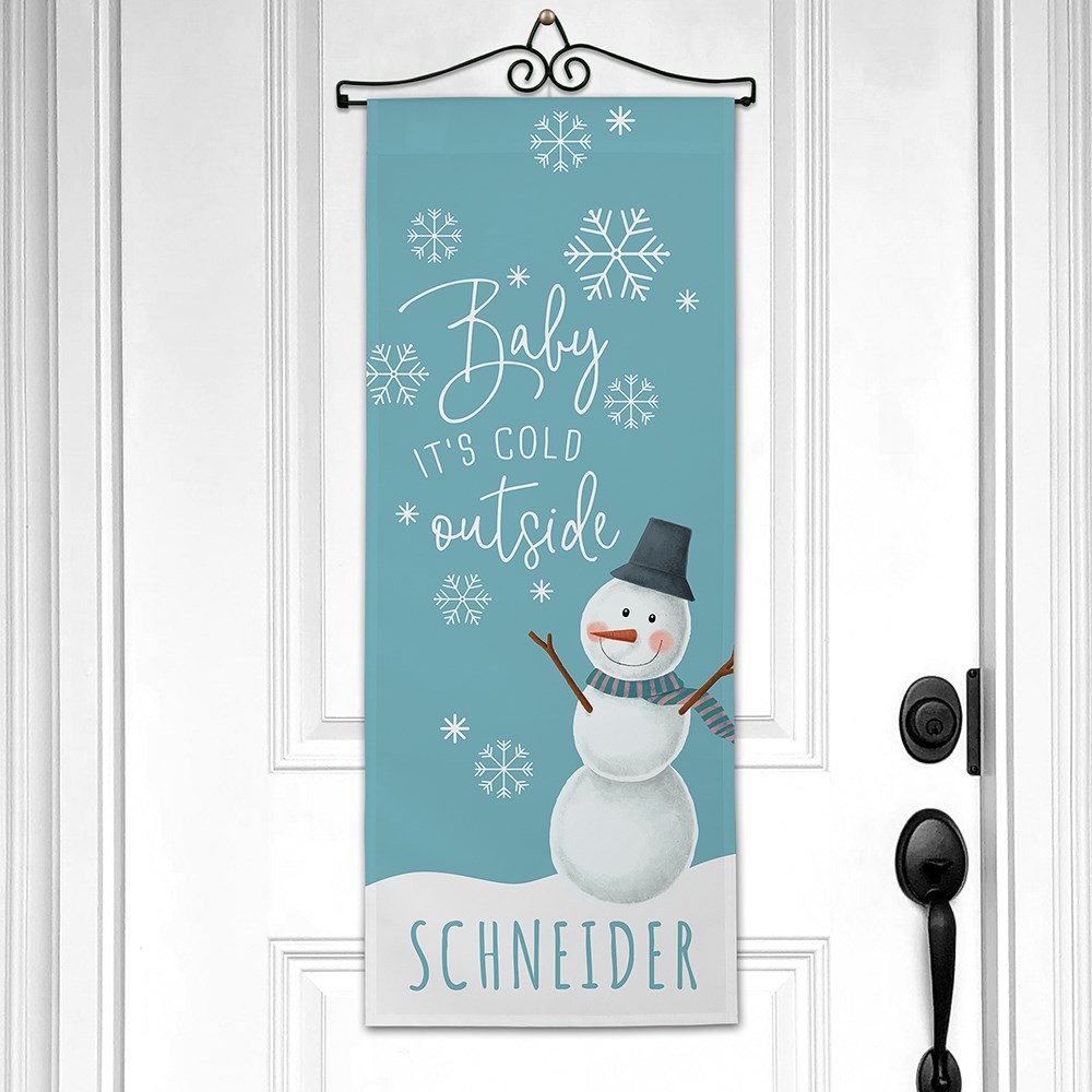 Personalized Baby It's Cold Outside Wall Hanging