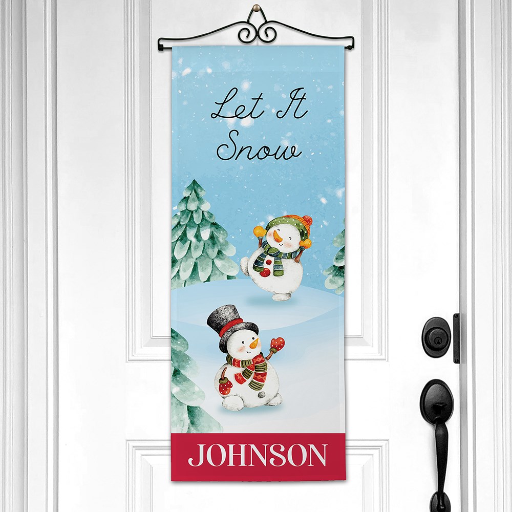 Personalized Let it Snow Wall Hanging 