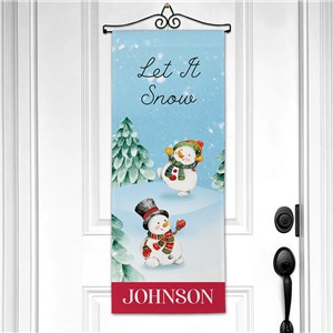 Personalized Let it Snow Wall Hanging 