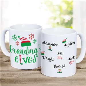 Personalized Grandma's Elves Large Mug U20305153