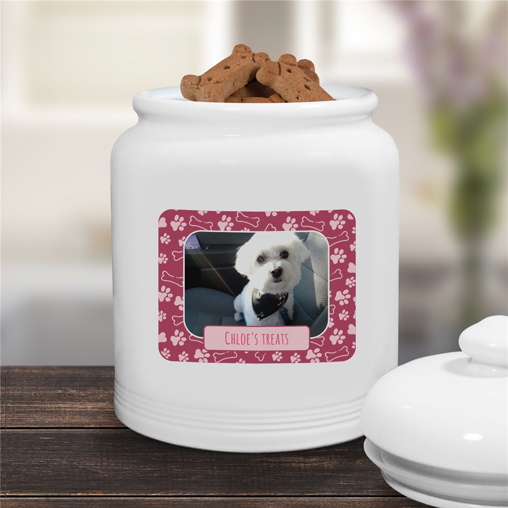Personalized Pet Photo Treat Jar 
