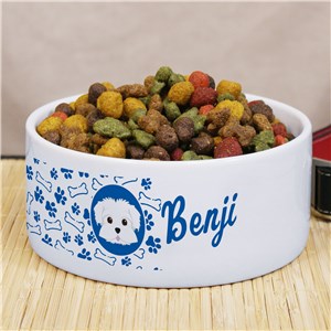 Personalized Dog Breed Pet Bowl 