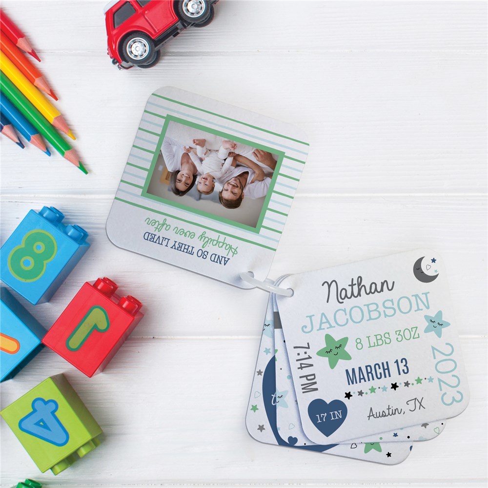 Personalized Welcome Baby Boy Felt Picture Book 