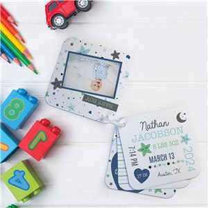 Personalized Welcome Baby Boy Felt Picture Book 