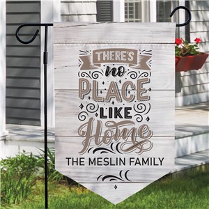 Personalized There's No Place Like Home Pennant Garden Flag