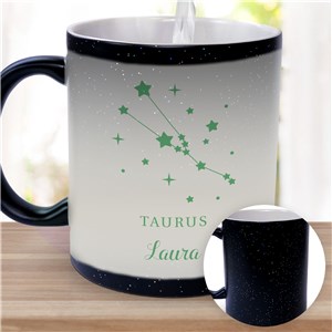Personalized Zodiac Star Signs Color Changing Mug