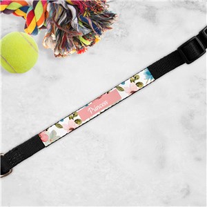 Personalized Floral Print Pet Collar