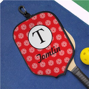 Personalized Initial Pickleball Pattern Paddle Cover U22025176