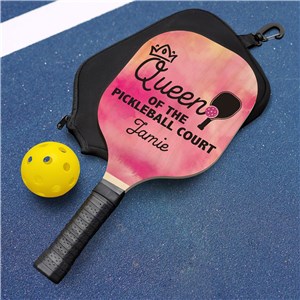 Personalized Queen of the Pickleball Court Paddle U22026175