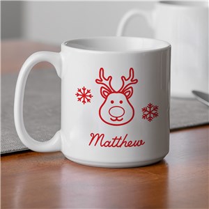 20 Oz. Coffee Mug Personalized With Christmas Icon