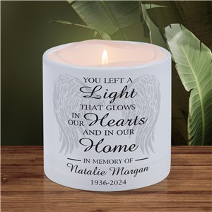 Personalized You Left a Light LED Candle with Holder U22117171