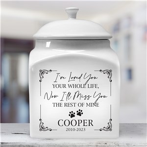 Personalized I've Loved You Your Whole Life Pet Urn U2216416X