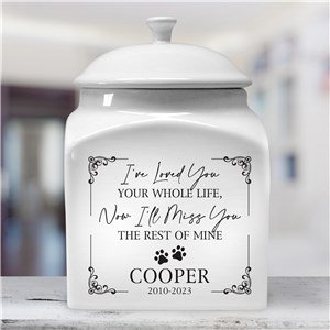 I've Loved You Your Whole Life Custom Pet Urn