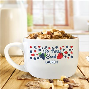 Personalized So Berry Sweet Bowl with Handle U2221523T
