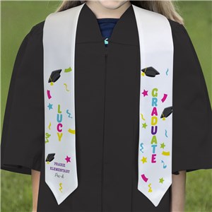 Personalized Kids Grad Hat Youth Graduation Stole U22397151Y