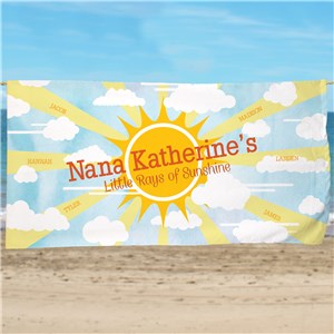 Personalized Little Rays Of Sunshine Beach Towel U2249433