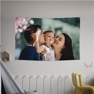 Personalized Photo Wall Tapestry U23550189