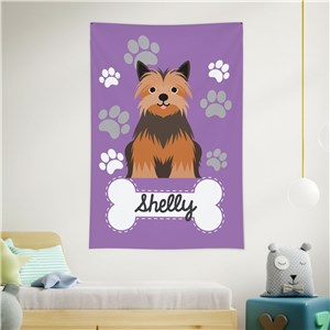 Personalized Dog Breed Wall Tapestry U23551189