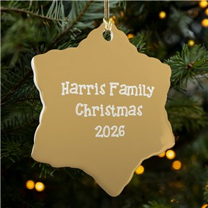 Personalized Any Message Snowflake Ornament U23621194