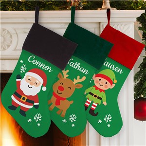 Personalized Christmas Character Stocking U2379084X
