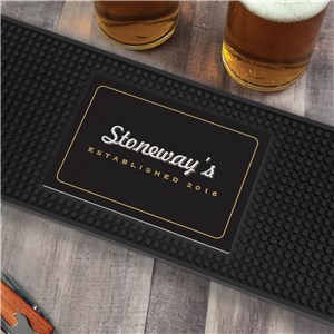 Personalized Bar Established Bar Mat U23979132