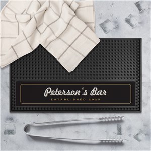 Personalized Bar Established Rectangle Bar Mat U23979132RT