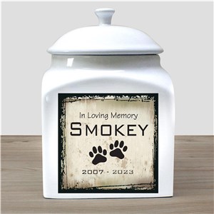 Personalized Ceramic Pet Urn | Pet Memorial Gifts