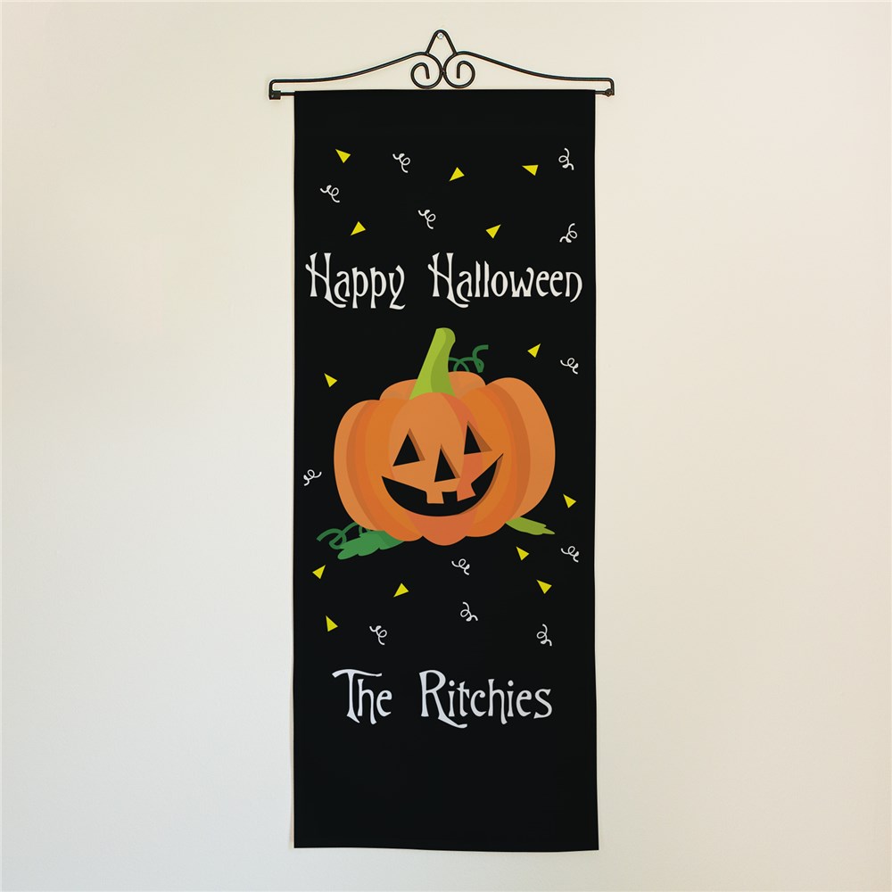 Personalized Happy Halloween Wall Hanging