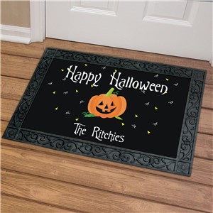 Personalized Happy Halloween 18x30 Doormat