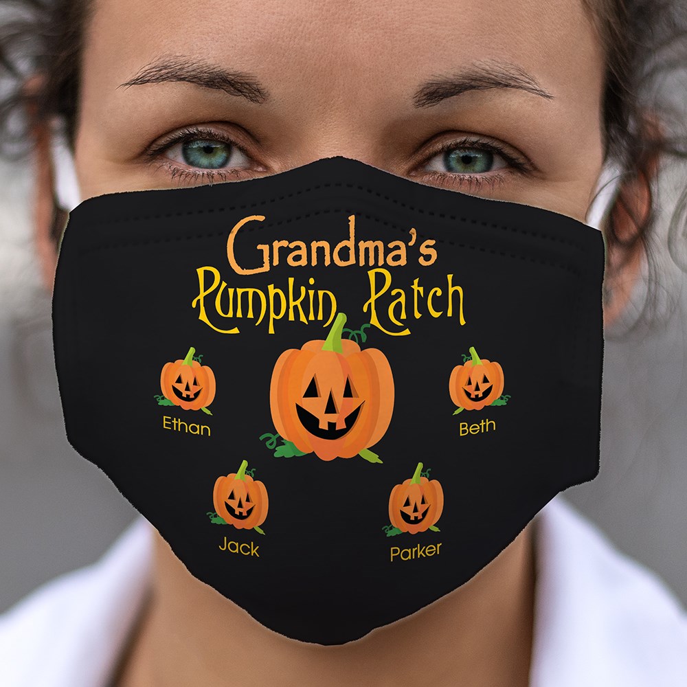 Personalized Pumpkin Patch Face Mask