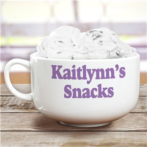 Custom Cereal Bowl with Name