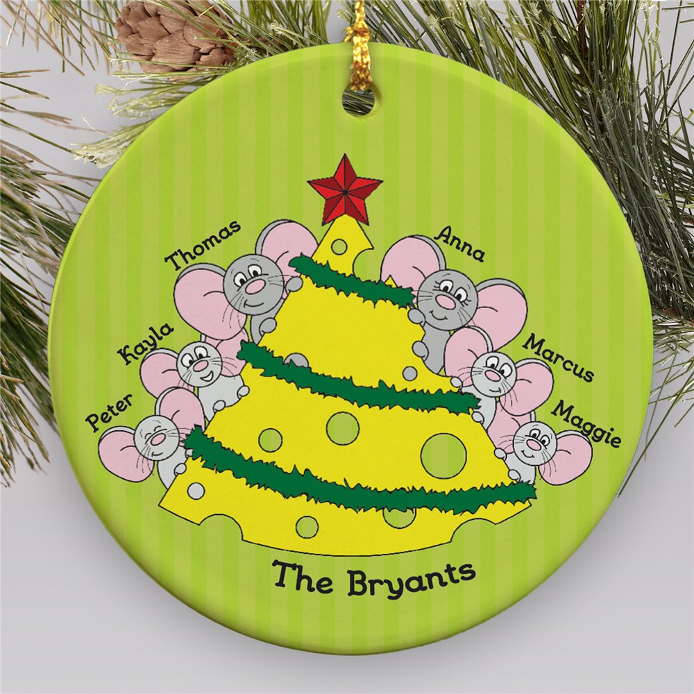 Personalized Mice Family Ornament | Personalized Family Christmas Ornaments