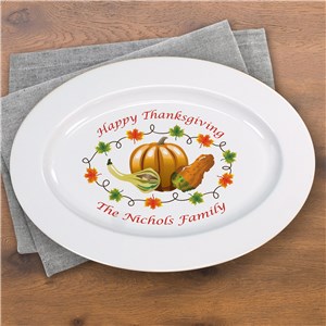Thanksgiving Personalized Serving Platter U372217
