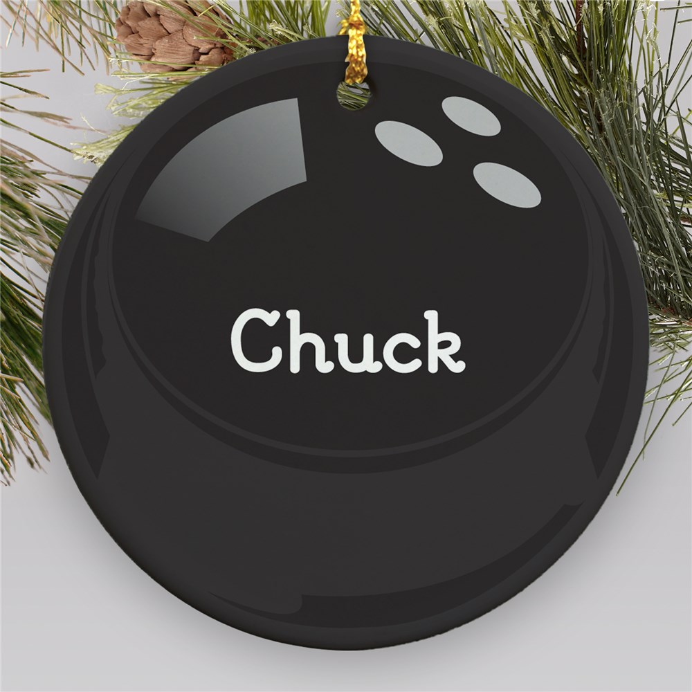 Personalized Bowling Ball Christmas Ornament GiftsForYouNow