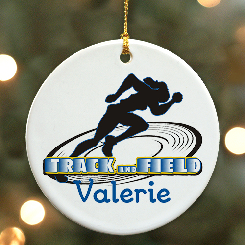 Track Christmas Ornament 