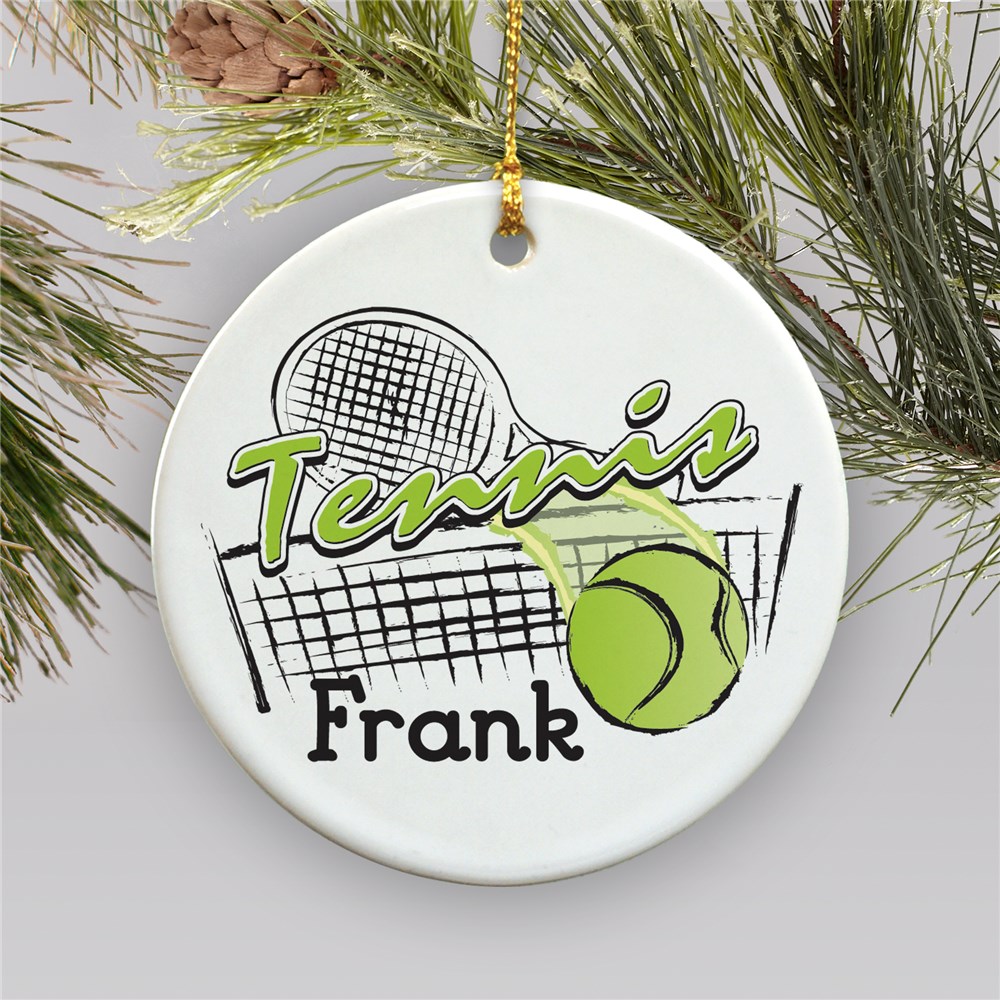 Personalized Tennis Christmas Ornament GiftsForYouNow