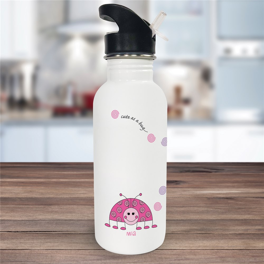 Ladybug Water Bottle Personalized Ladybug Water Bottle