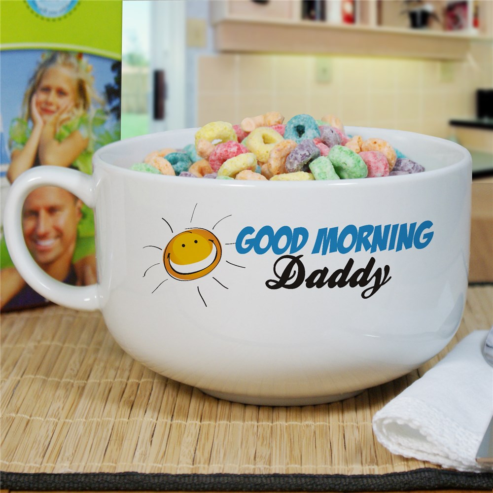 Good Morning Personalized Cereal Bowl GiftsForYouNow