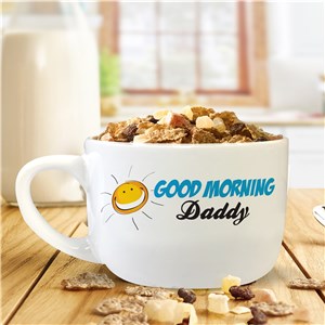 Personalized Good Morning Bowl with Handle U429423T