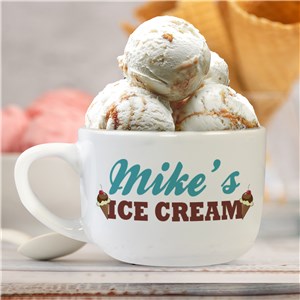 Personalized Ice Cream Bowl with Handle U429623T