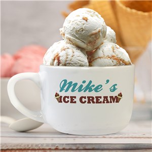 Personalized Ice Cream Bowl with Handle U429623T