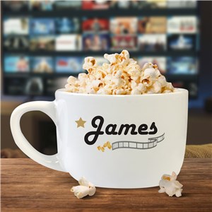 Personalized Popcorn Bowl with Handle U429723T
